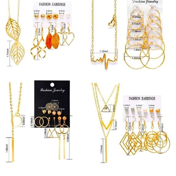 28 Piece Gold Tone Jewelry Bundle NWT - Picture 6 of 6